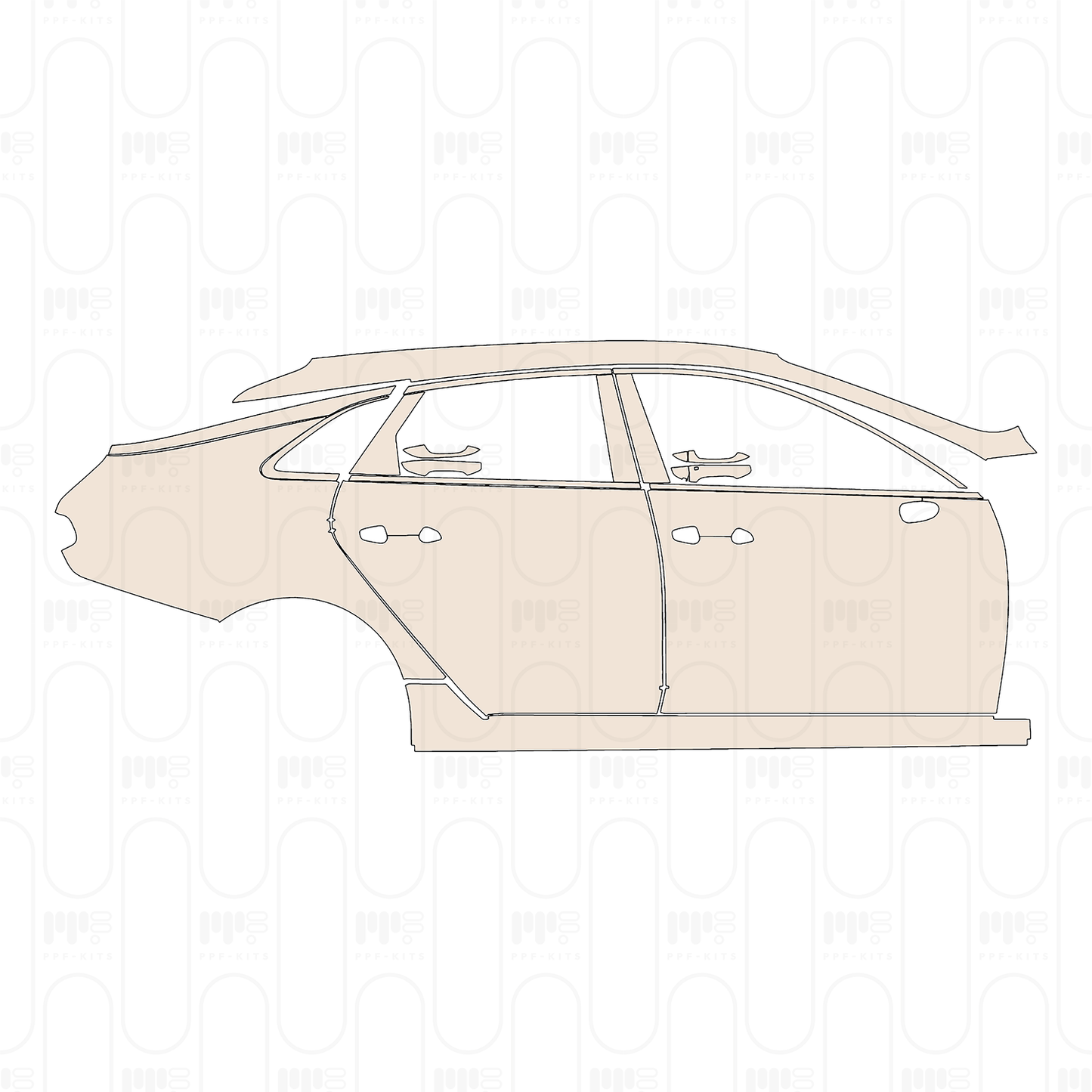 Voorgesneden PPF KIA K5 (US) EX 2022
