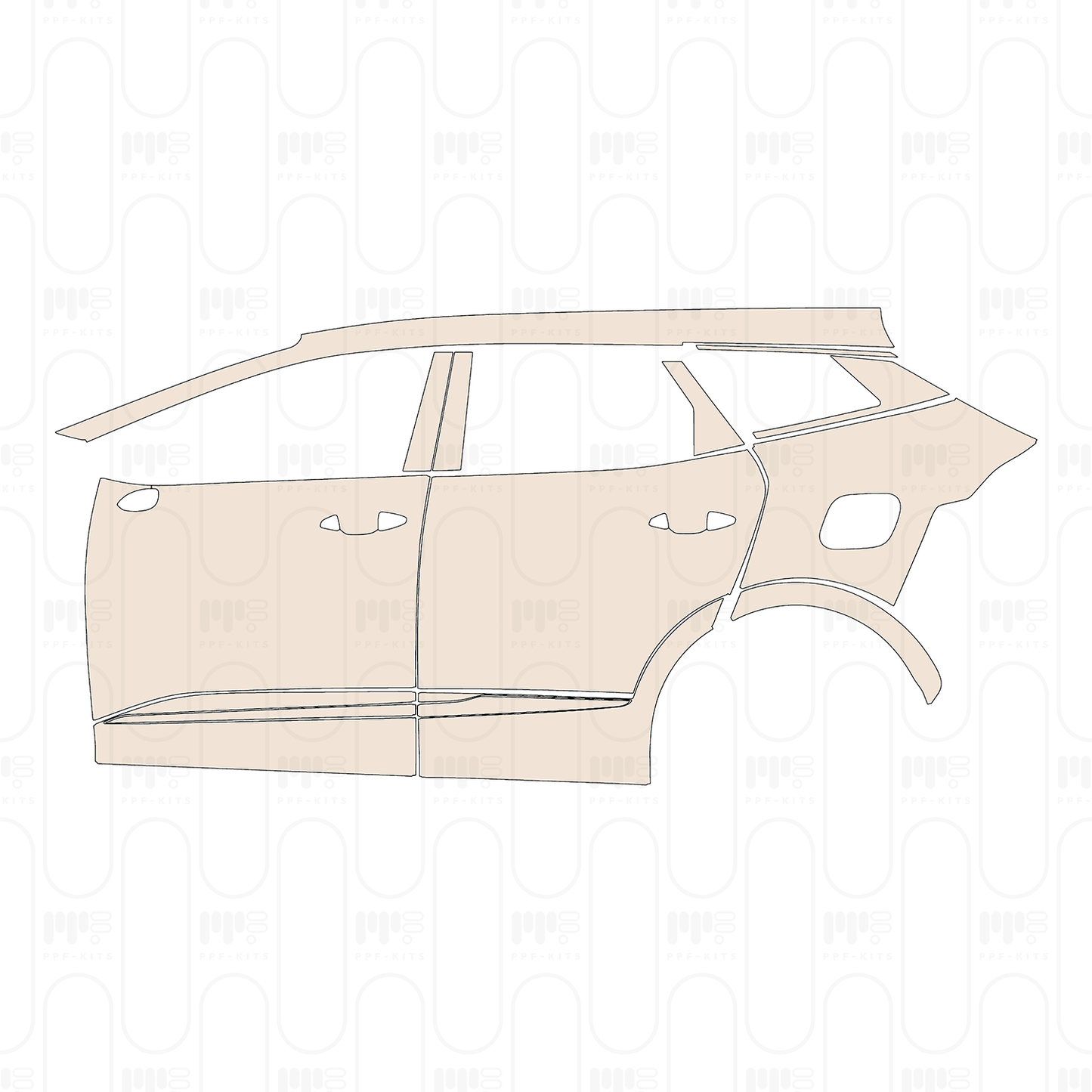 Voorgesneden PPF KIA Sportage (US) SX Prestige 2023