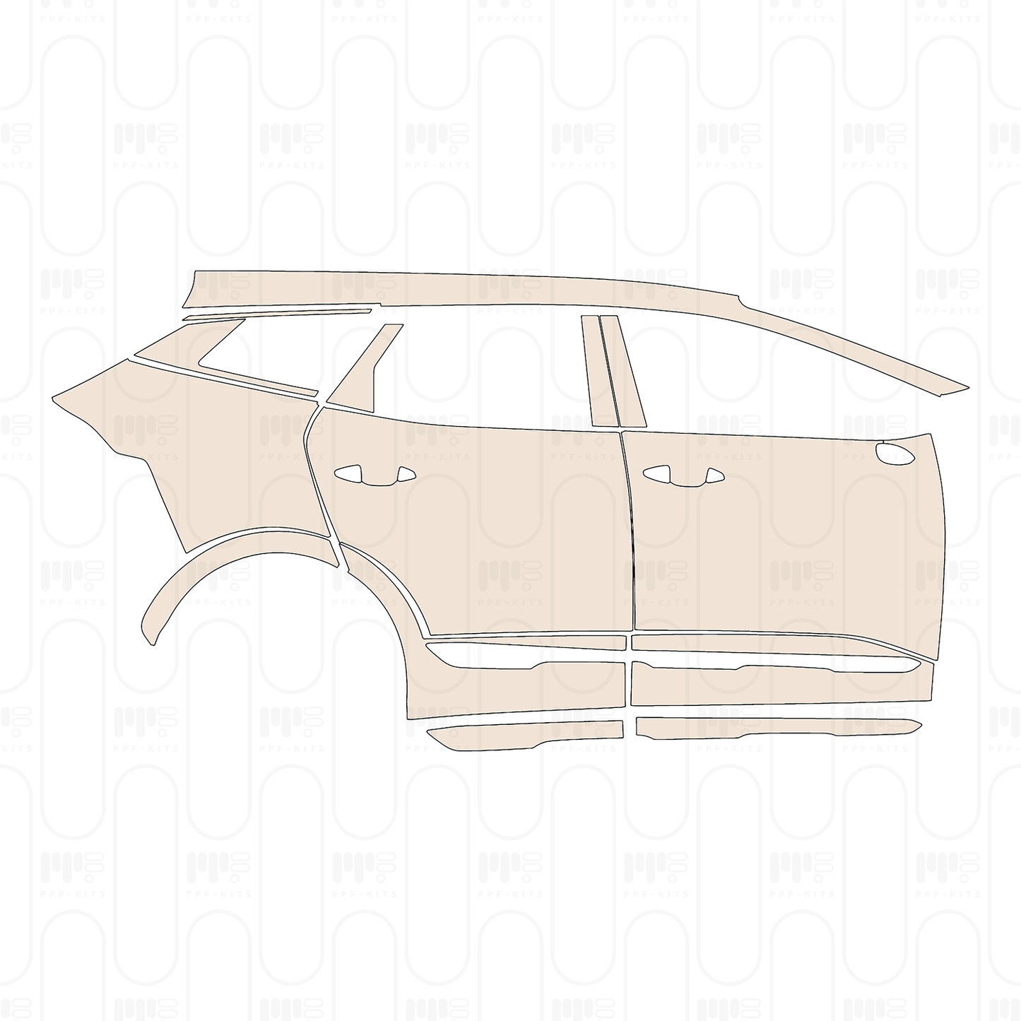 Voorgesneden PPF KIA Sportage (US) X-Pro 2025