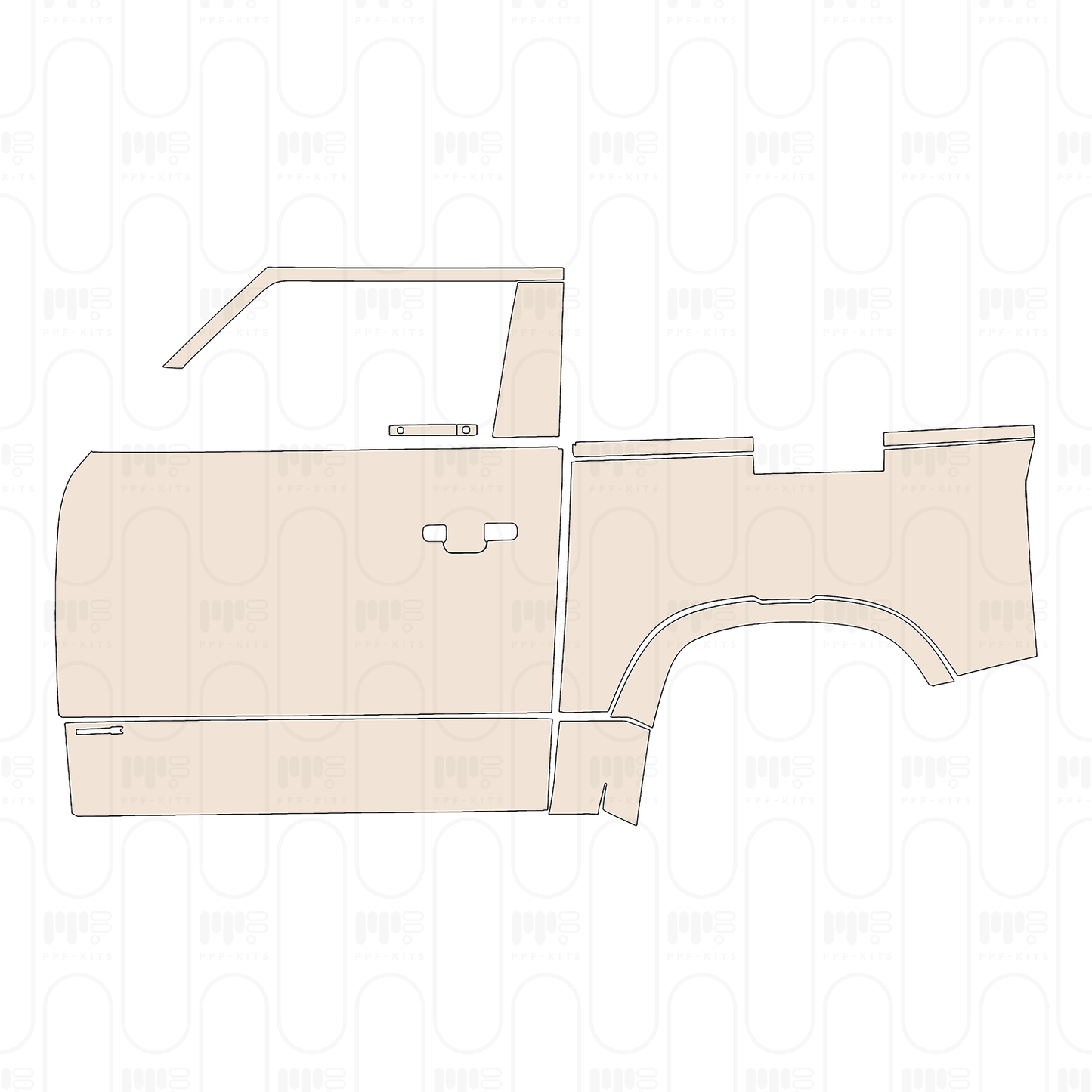 Voorgesneden PPF Land Rover Defender 90 X 2022