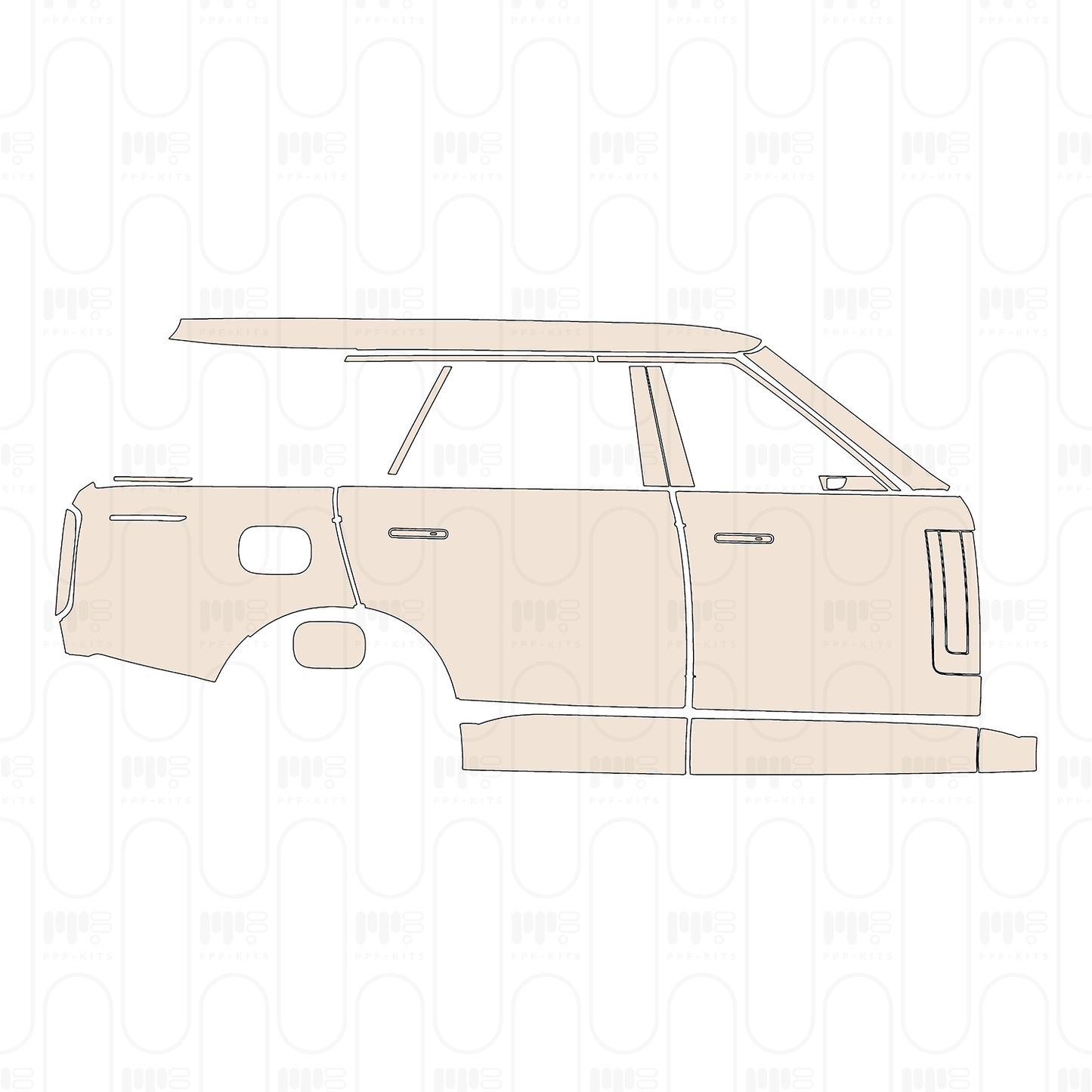 Voorgesneden PPF Land Rover Range Rover Extended Wheelbase SV 2025