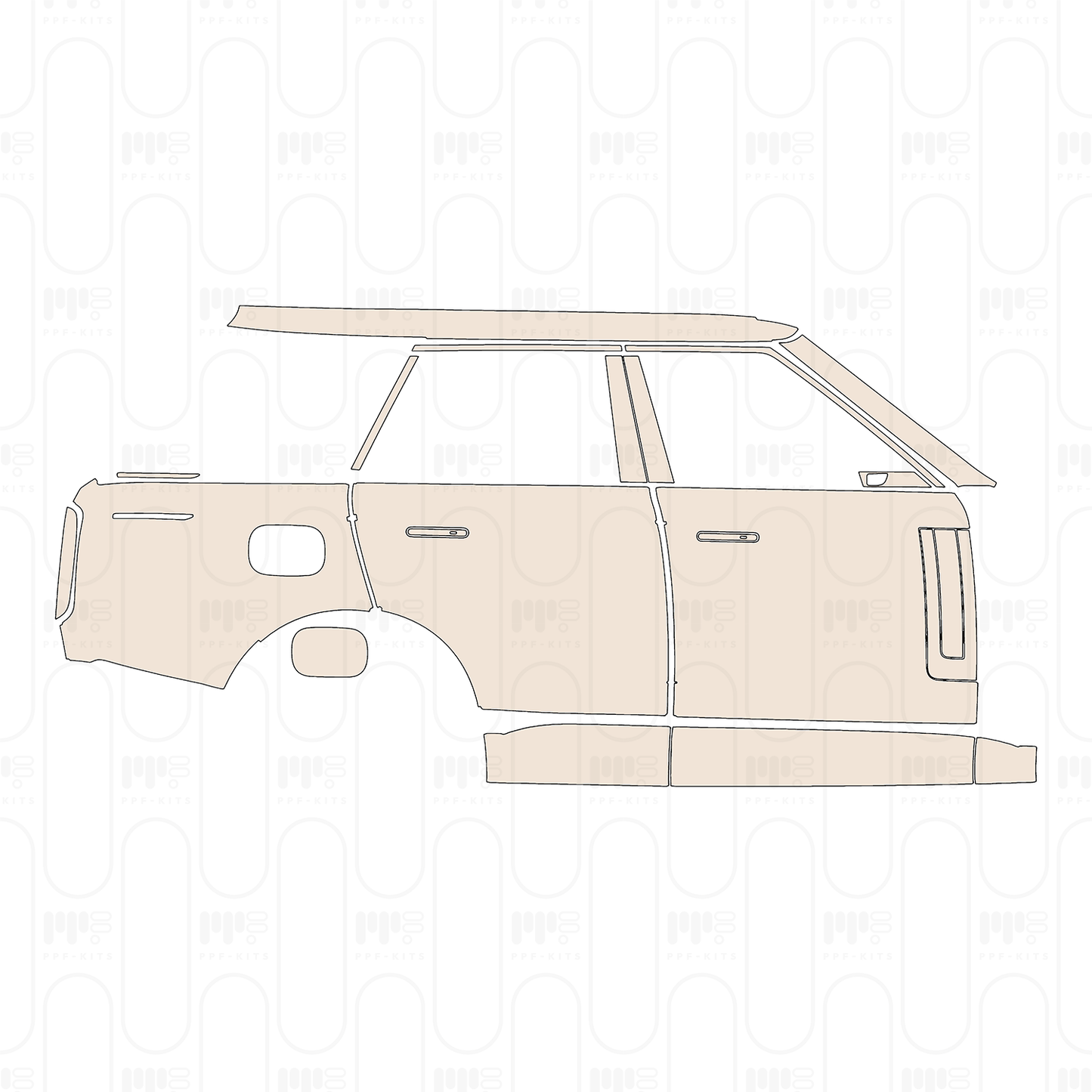 Voorgesneden PPF Land Rover Range Rover Standard Wheelbase Base 2024