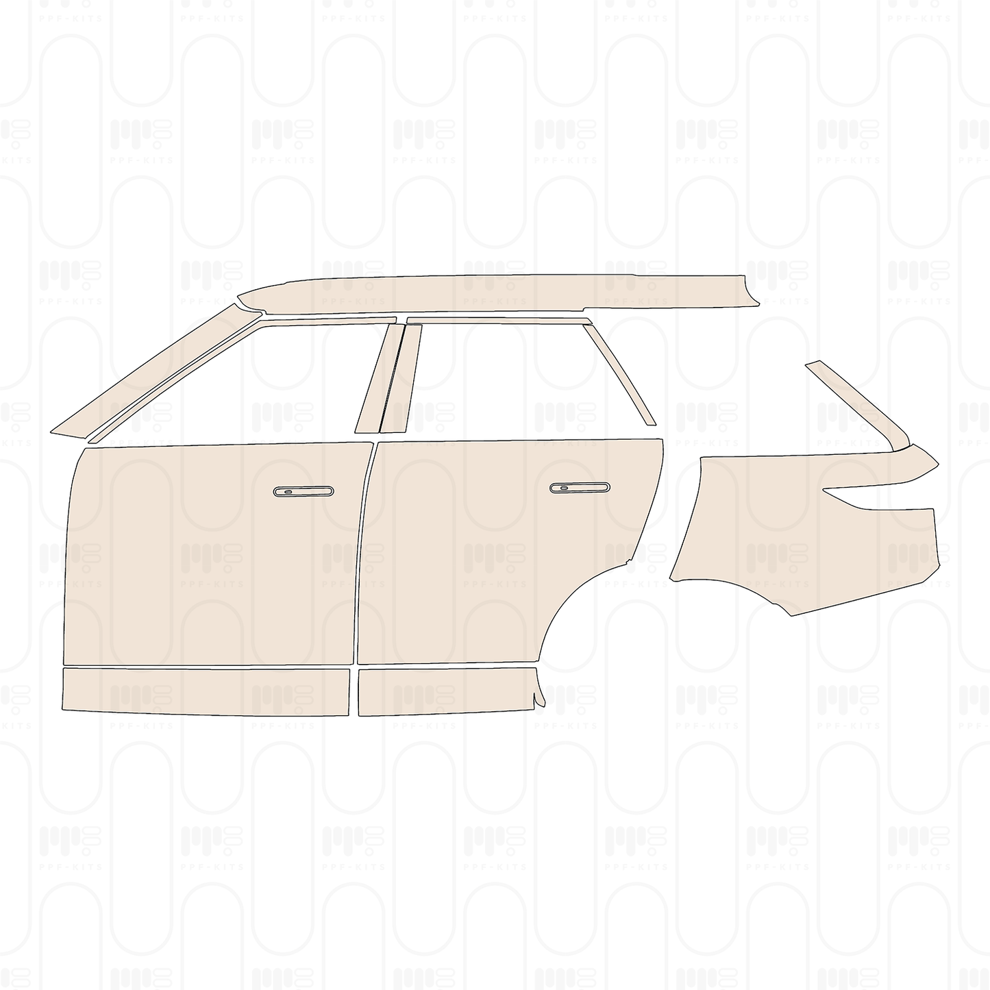Voorgesneden PPF Land Rover Range Rover Sport Dynamic 2023