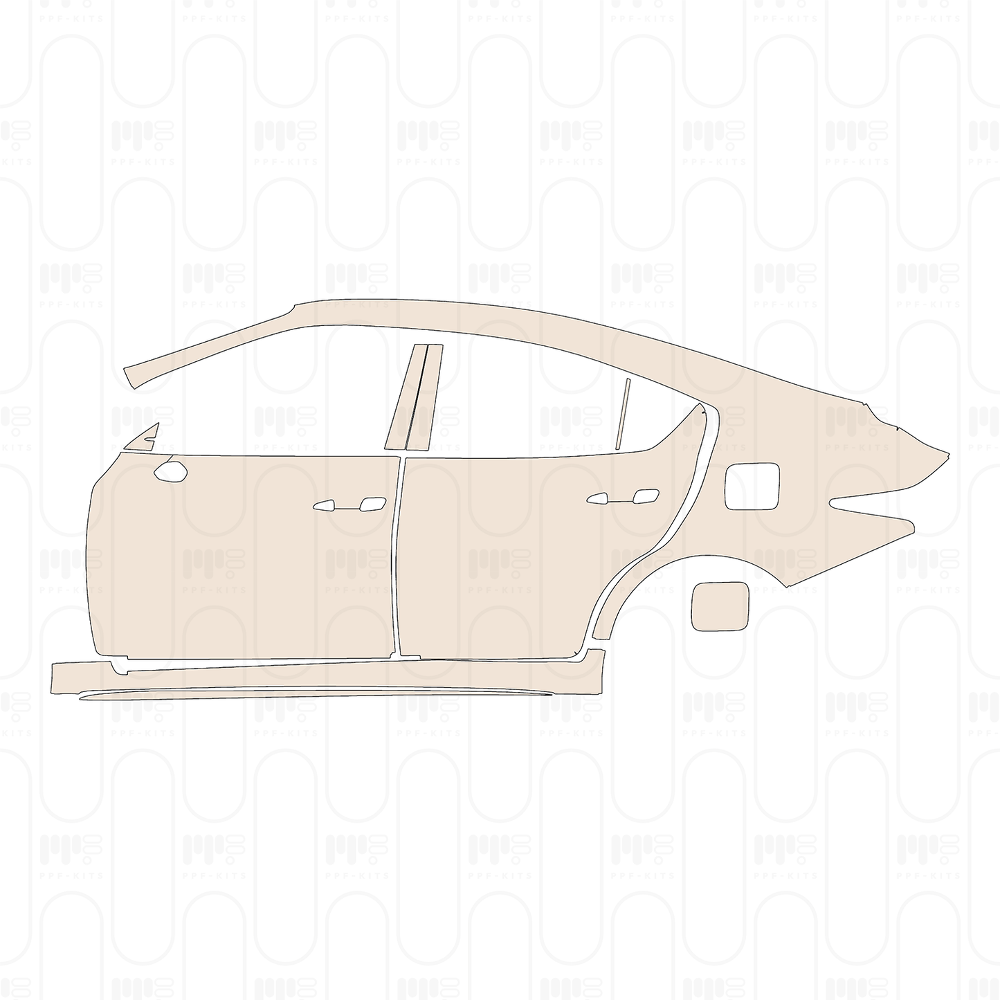 Voorgesneden PPF Lexus IS Sedan Base 2022