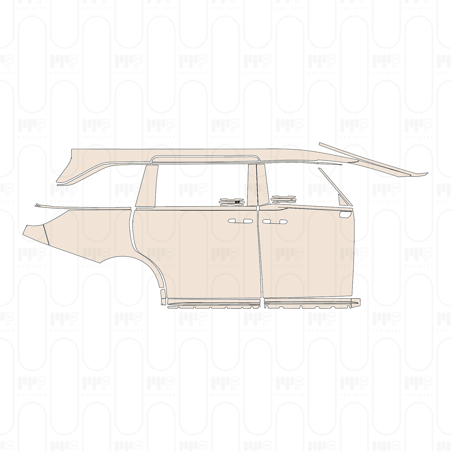 Voorgesneden PPF Lexus LM 2023