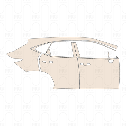 Voorgesneden PPF Lexus NX Base 2022