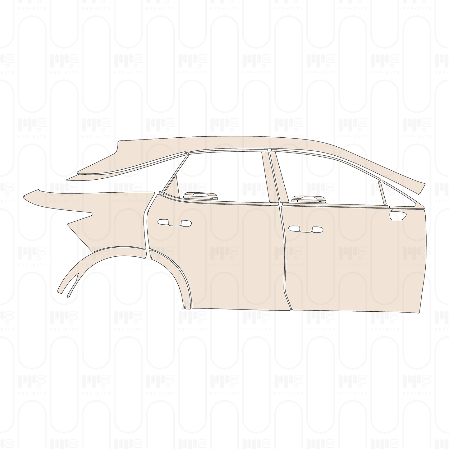 Voorgesneden PPF Lexus RX (SWB) Base 2023