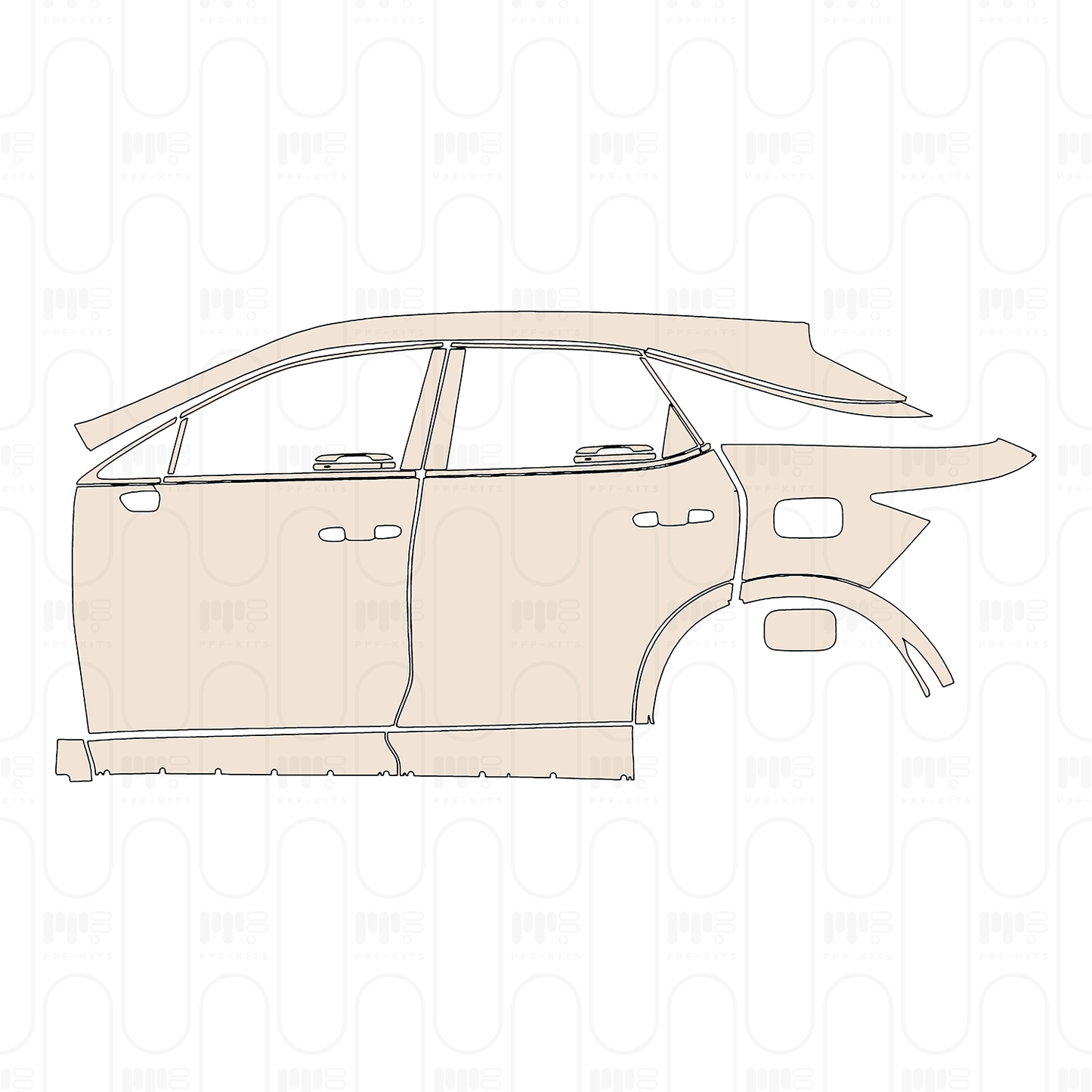 Voorgesneden PPF Lexus RX (SWB) F-Sport 2023
