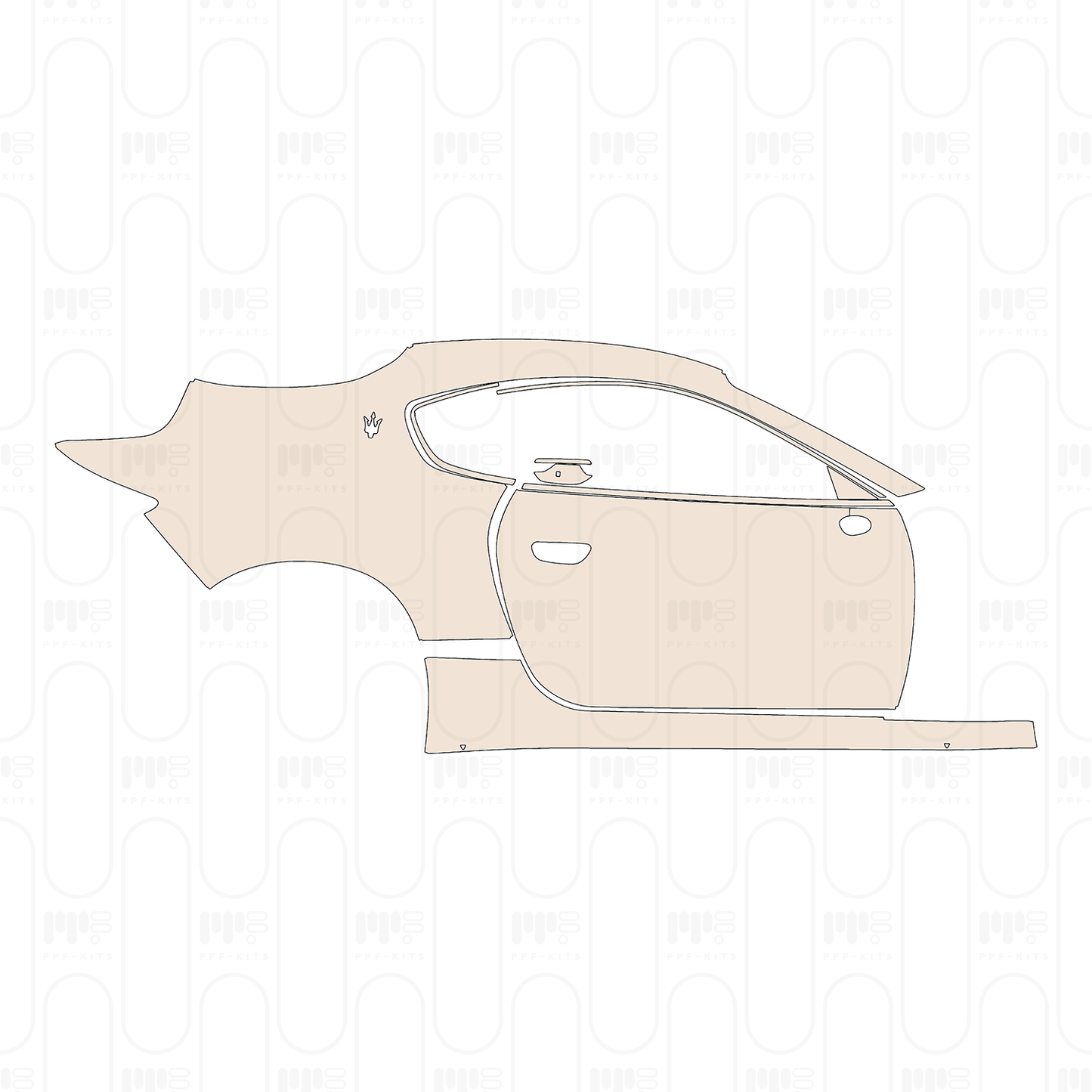 Voorgesneden PPF Maserati GranTurismo Folgore 2024