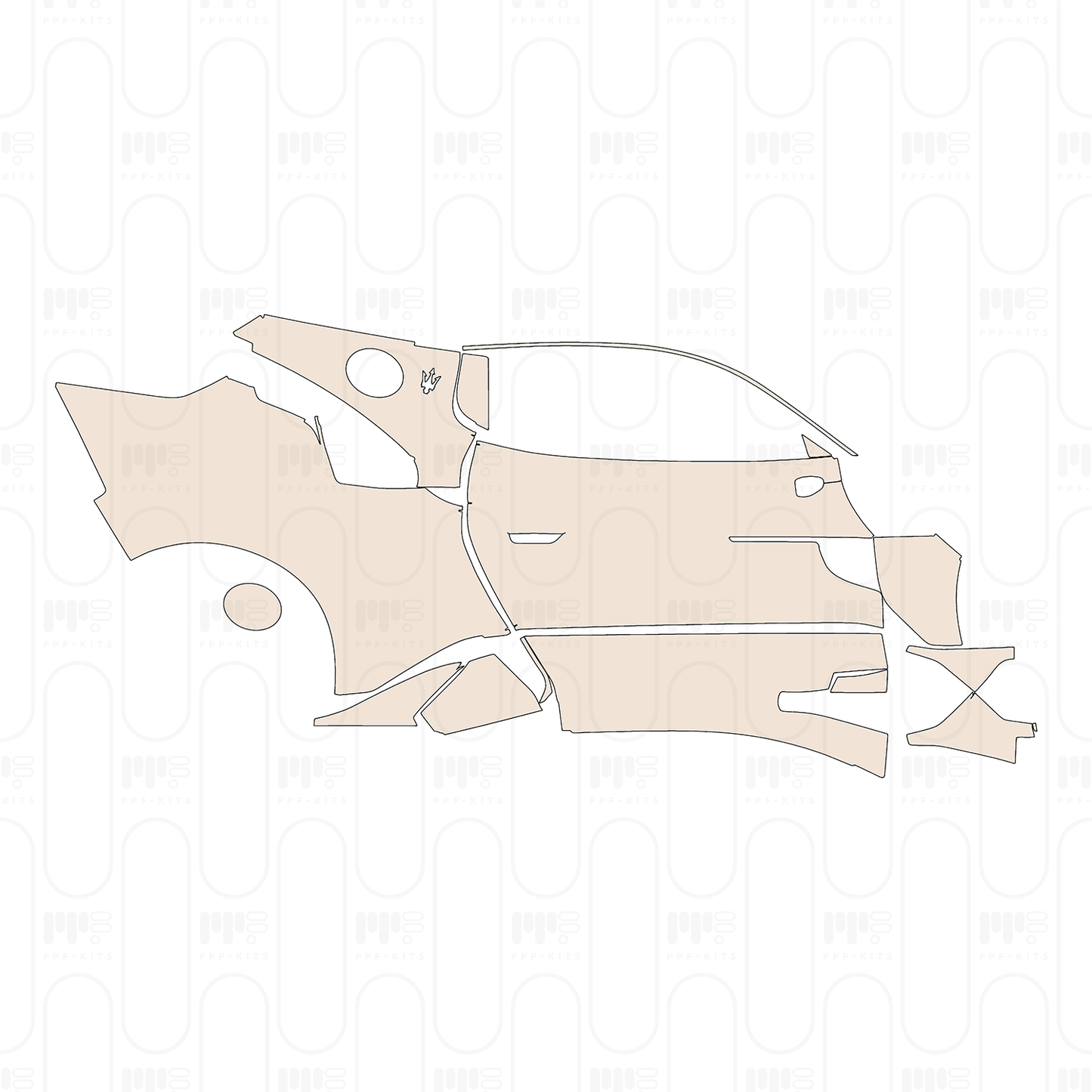 Voorgesneden PPF Maserati MC20 2020