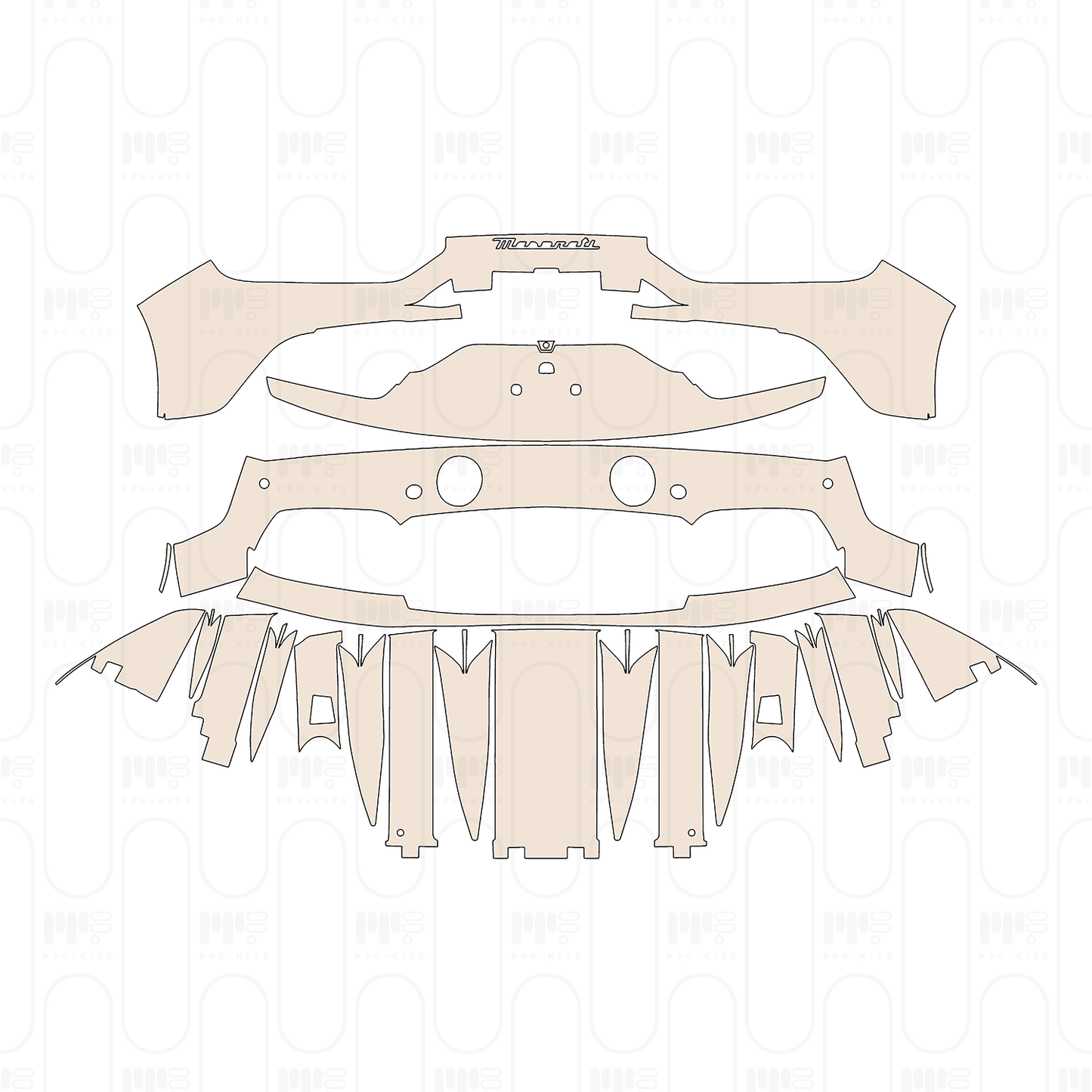 Voorgesneden PPF Maserati MC20 2020