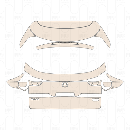 Voorgesneden PPF Mazda CX-50 2023