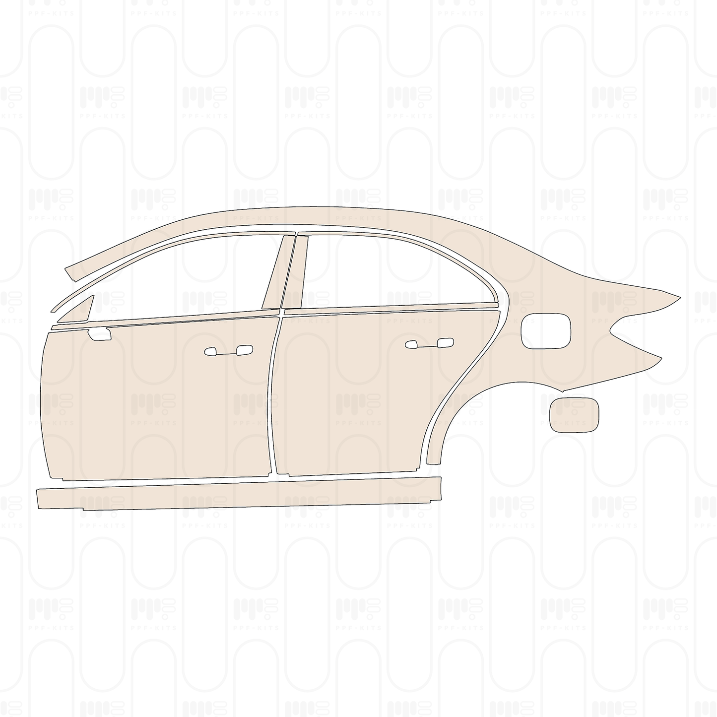 Voorgesneden PPF Mercedes-Benz A Class Sedan Base Standard Wheelbase 2022