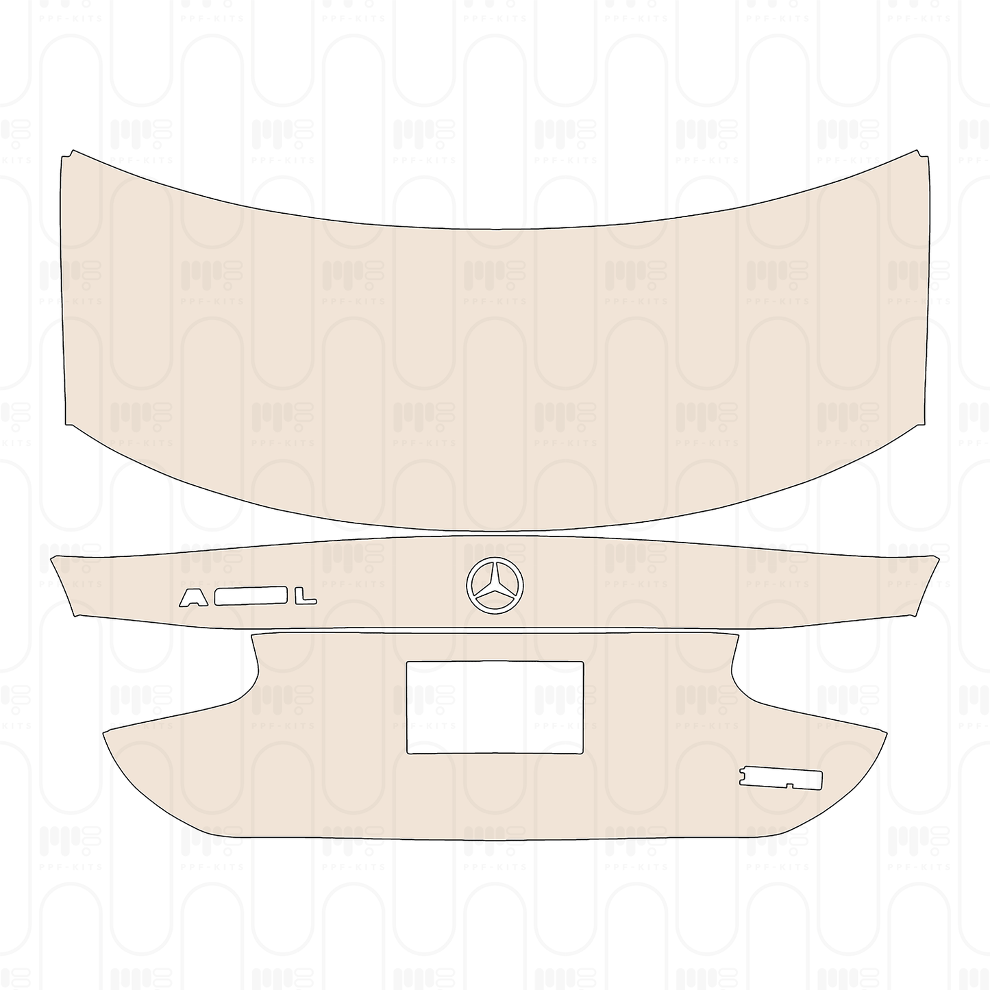 Voorgesneden PPF Mercedes-Benz A Class Sedan Base Extended Wheelbase (Chinese only) 2022