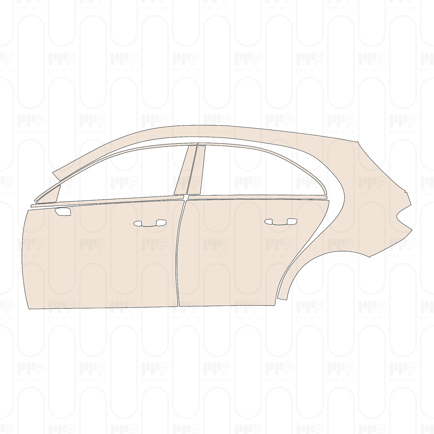 Voorgesneden PPF Mercedes-Benz A Class Hatchback Base 2022