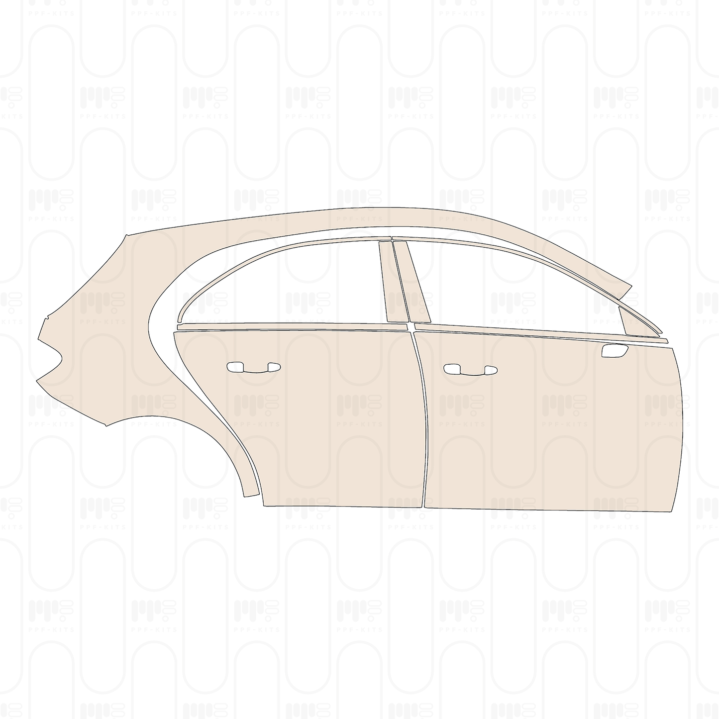 Voorgesneden PPF Mercedes-Benz A Class Hatchback Base 2022