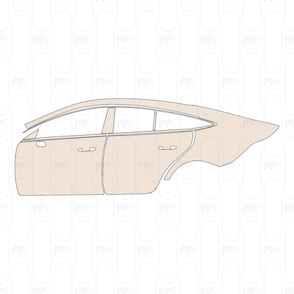 Voorgesneden PPF Mercedes-Benz AMG GT 4-Door 43 2023