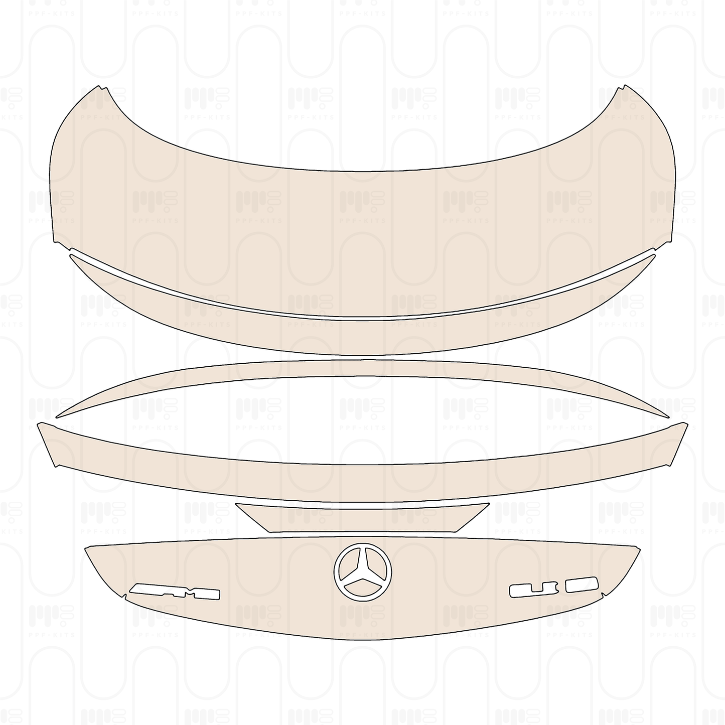 Voorgesneden PPF Mercedes-Benz CLE Coupe AMG CLE 53 2024