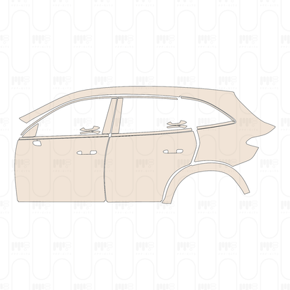 Voorgesneden PPF Mercedes-Benz GLC SUV Standard Wheelbase (GLC) AMG-Line 2023