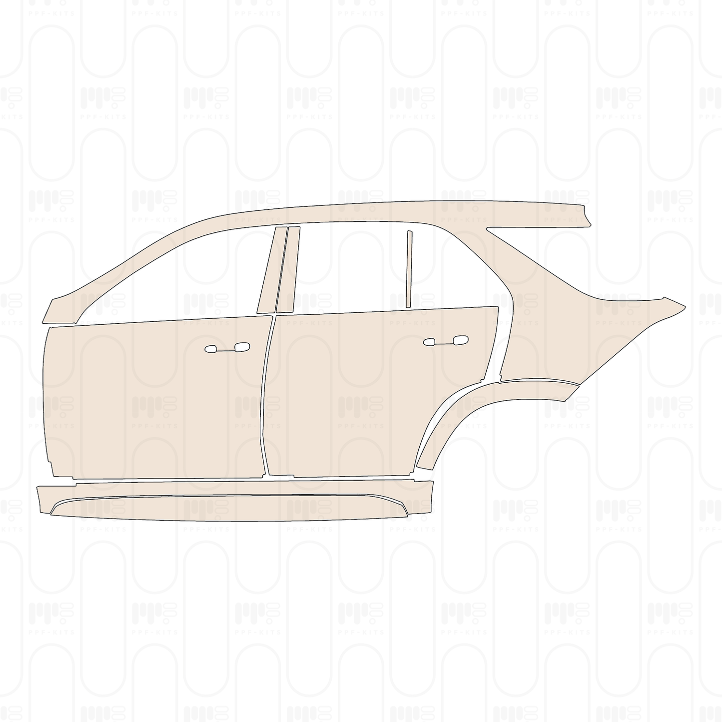 Voorgesneden PPF Mercedes-Benz GLE SUV AMG GLE 53 2022