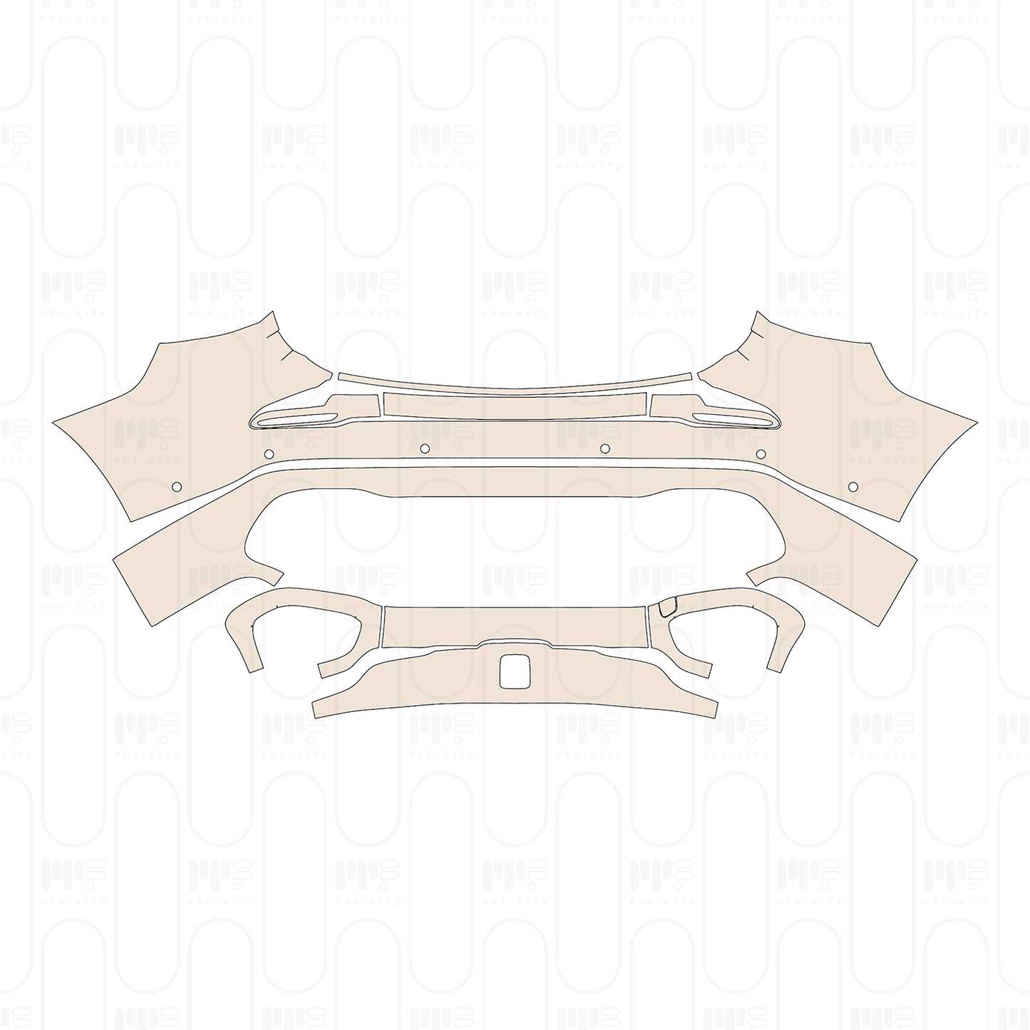 Voorgesneden PPF Mercedes-Benz Maybach GLS 2025