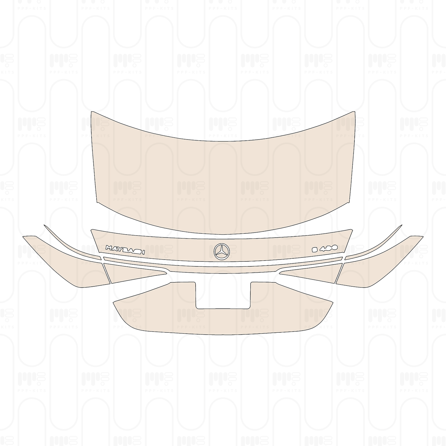 Voorgesneden PPF Mercedes-Benz Maybach S Class S480 2022