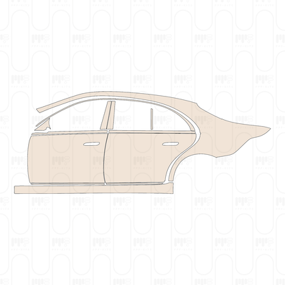 Voorgesneden PPF Mercedes-Benz S Class Sedan Base Extended Wheelbase 2022