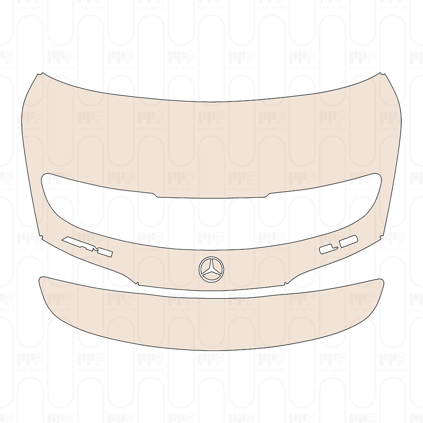 Voorgesneden PPF Mercedes-Benz SL AMG SL55 2022