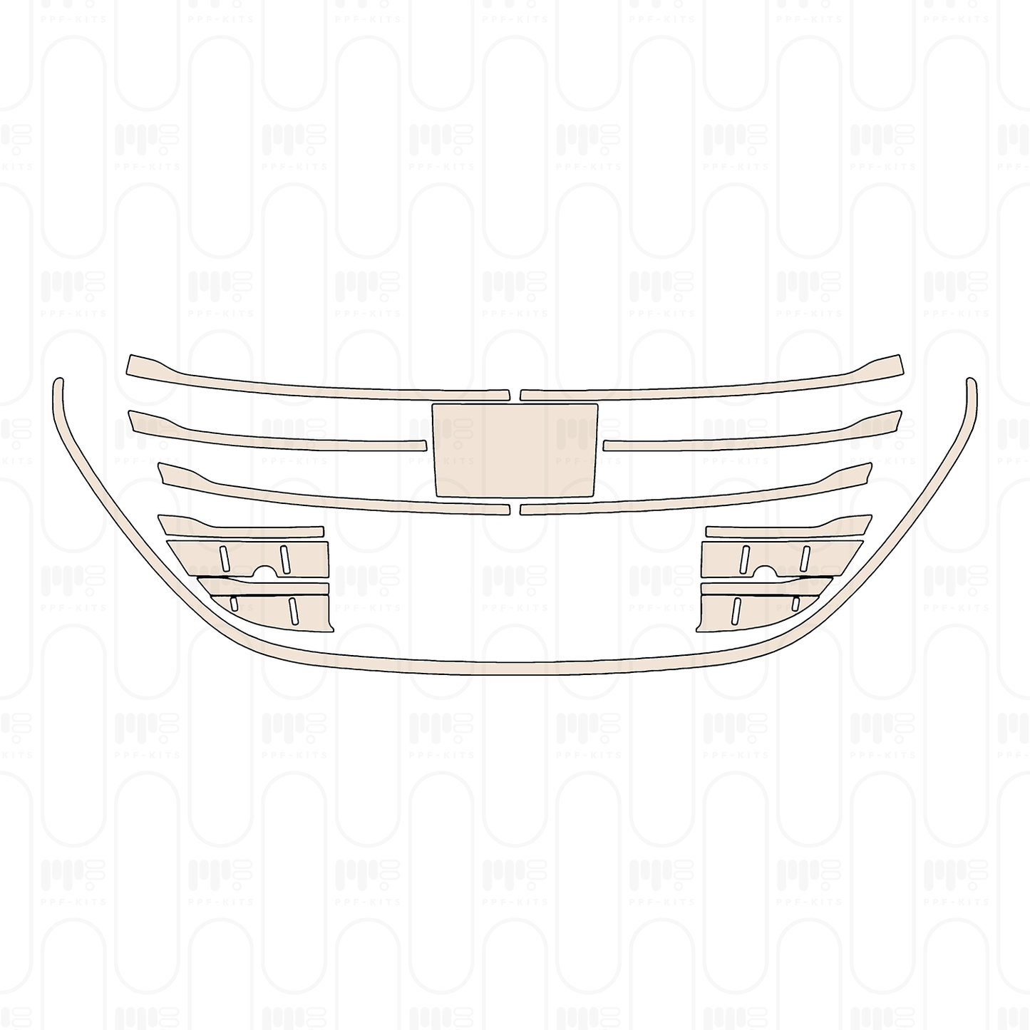 Voorgesneden PPF Mercedes-Benz V Class Extended Wheelbase Base 2025