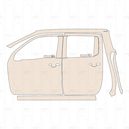 Voorgesneden PPF Nissan Frontier Crew Cab Pro-4X 2022