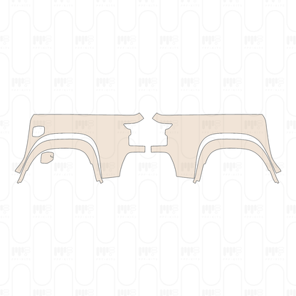 Voorgesneden PPF Nissan Frontier Crew Cab Pro-4X 2022