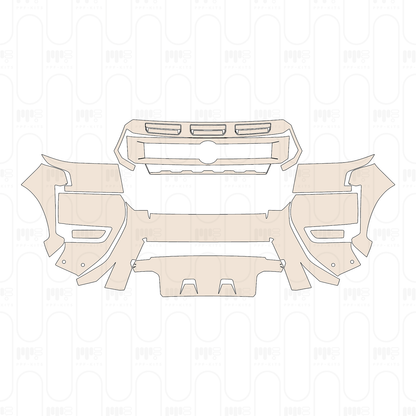 Voorgesneden PPF Nissan Frontier Crew Cab Pro-4X 2025