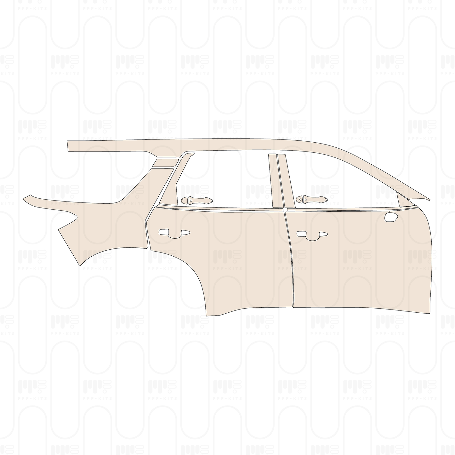 Voorgesneden PPF Nissan Pathfinder S 2023