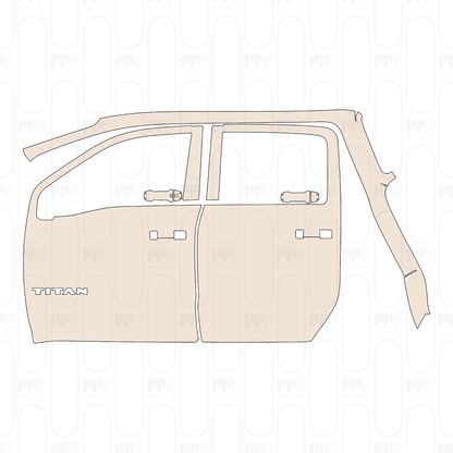 Voorgesneden PPF Nissan Titan Crew Cab Platinum 2022