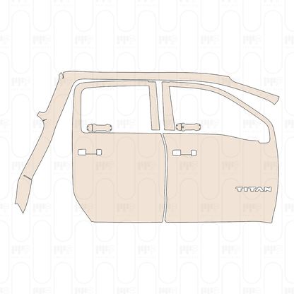 Voorgesneden PPF Nissan Titan Crew Cab Platinum 2022