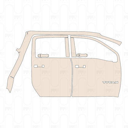 Voorgesneden PPF Nissan Titan Crew Cab Platinum 2022