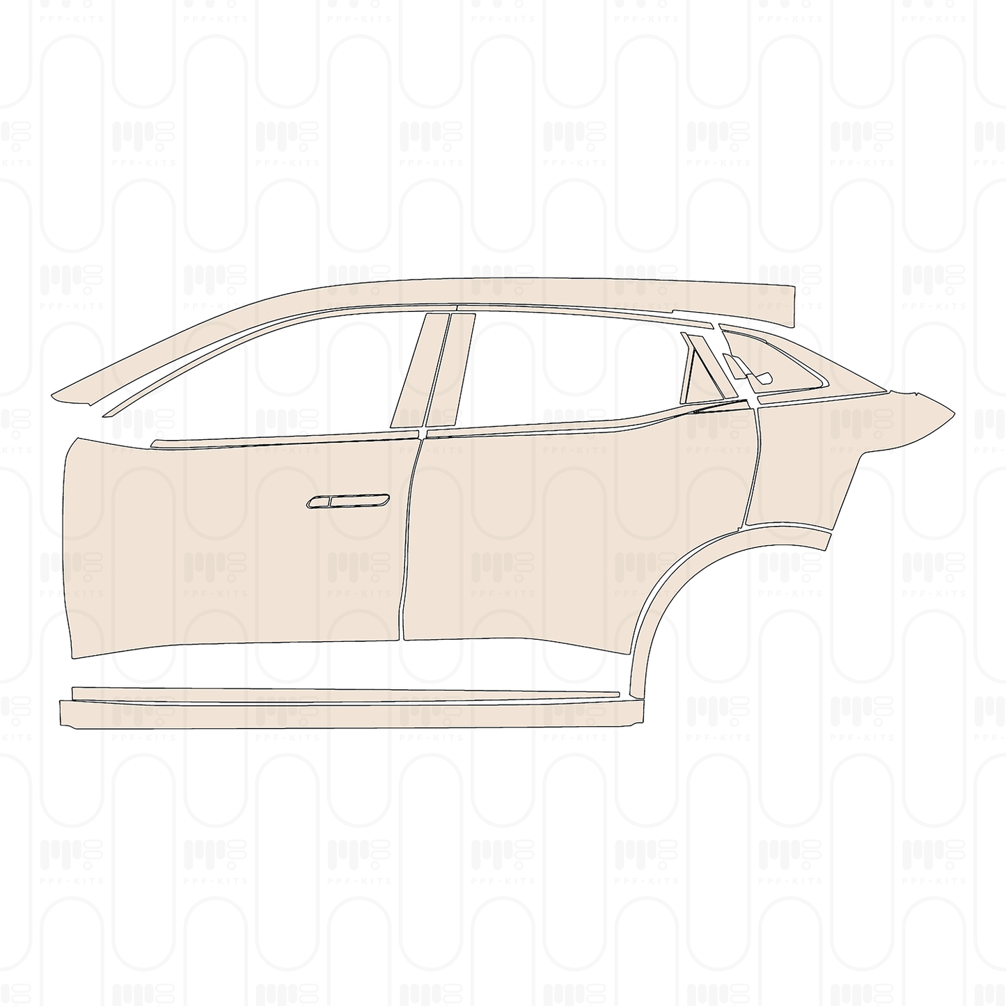 Voorgesneden PPF Renault Megane E-Tech 2022