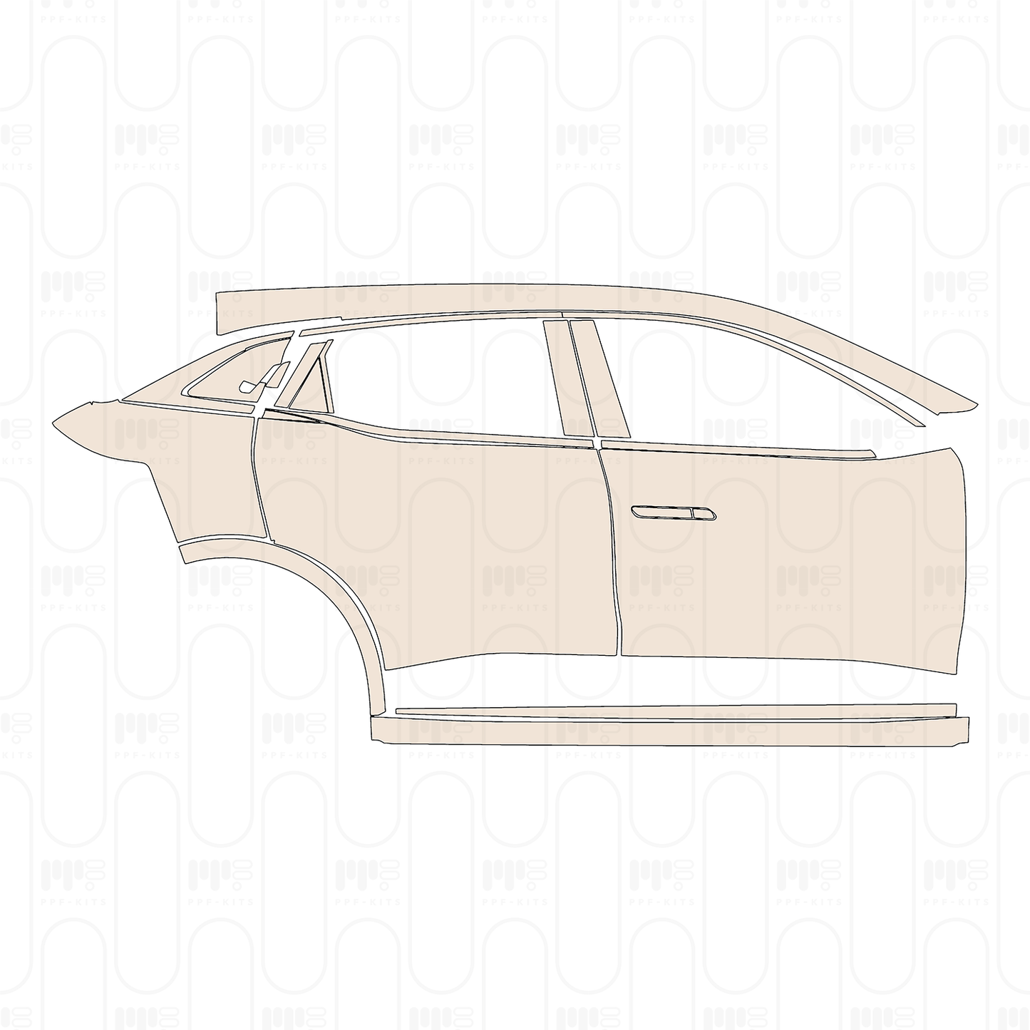 Voorgesneden PPF Renault Megane E-Tech 2022