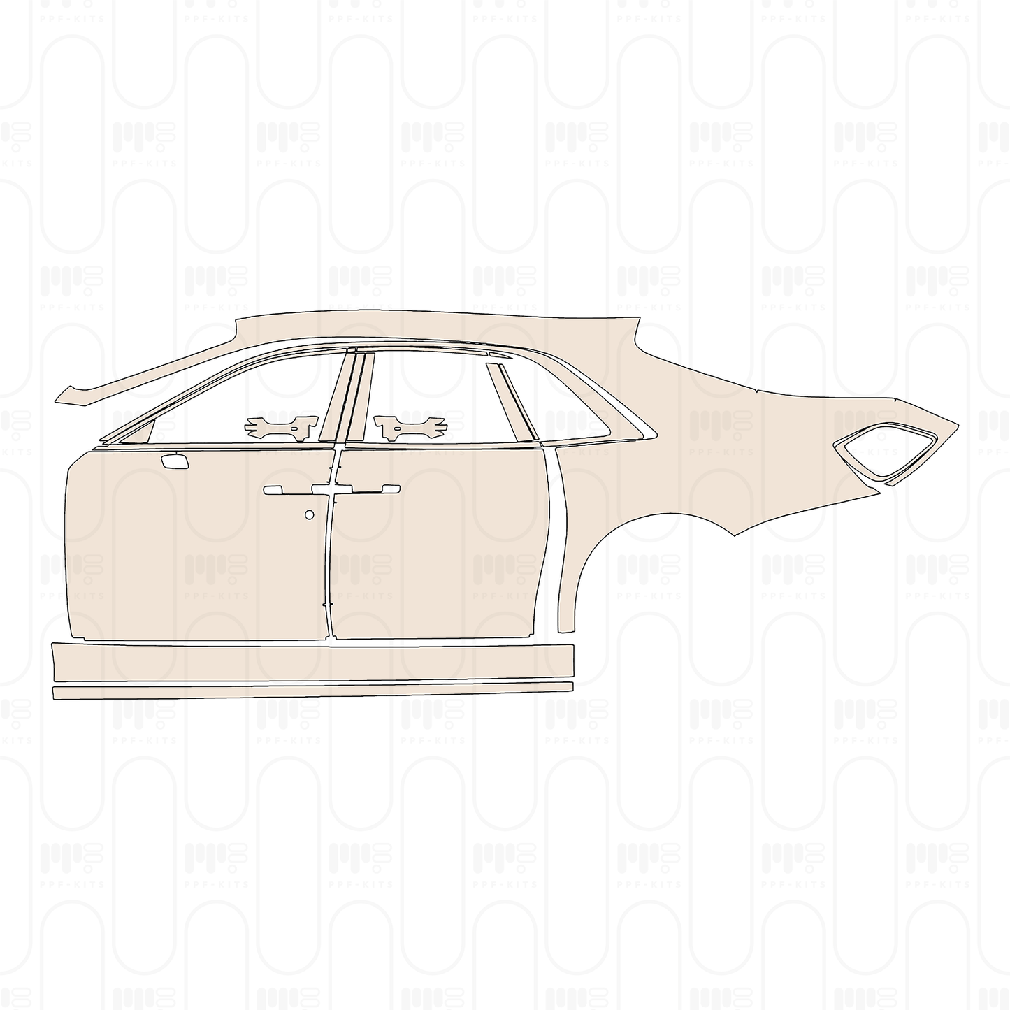 Voorgesneden PPF Rolls-Royce Ghost Standard Wheelbase 2023