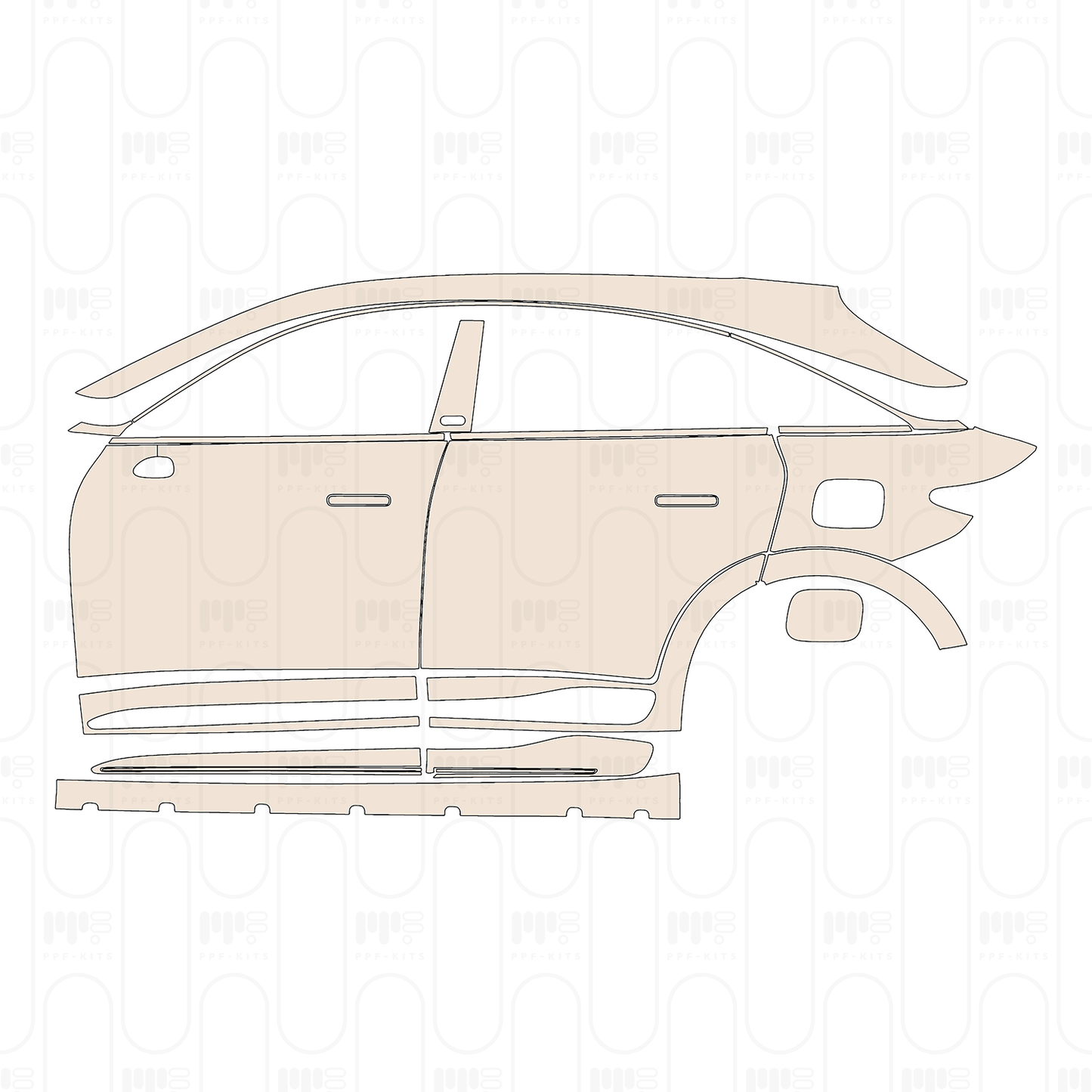 Voorgesneden PPF Smart #3 Brabus 2023