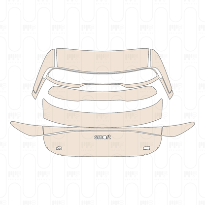 Voorgesneden PPF Smart #3 Brabus 2023