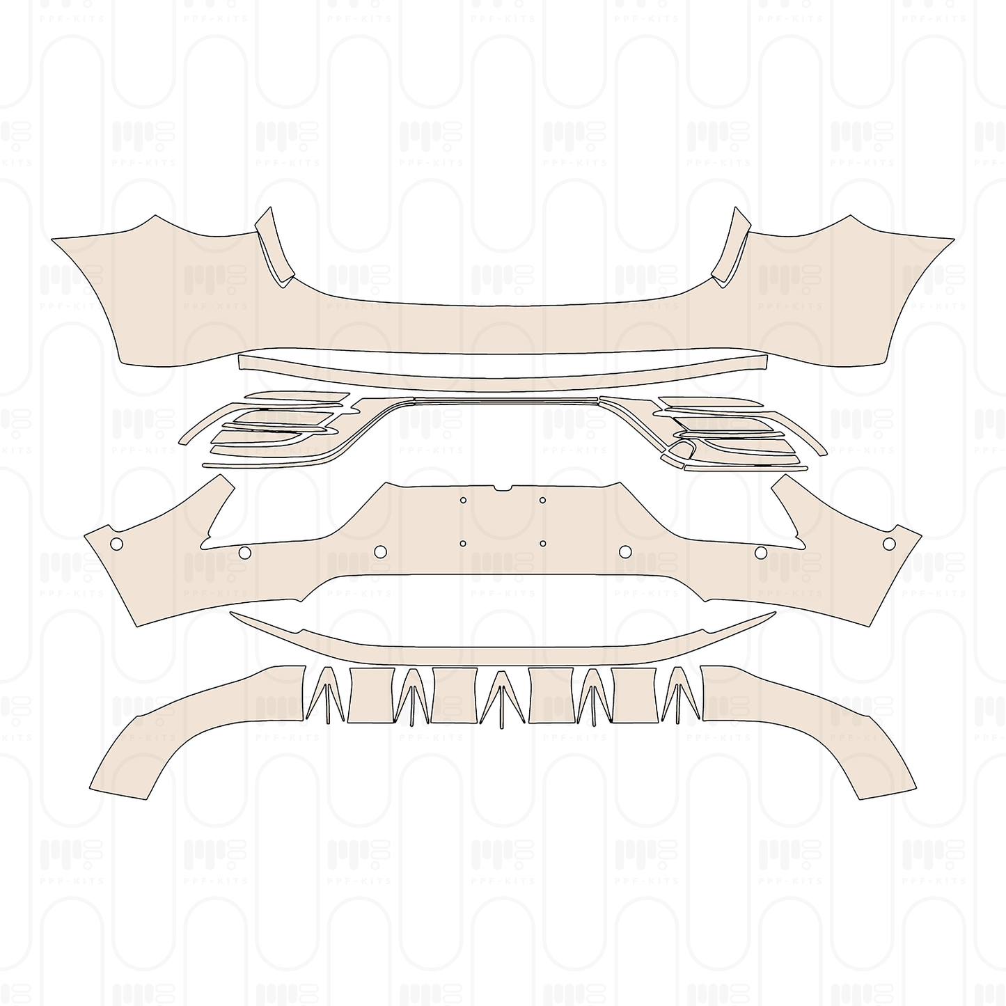 Voorgesneden PPF Smart #3 Brabus 2023