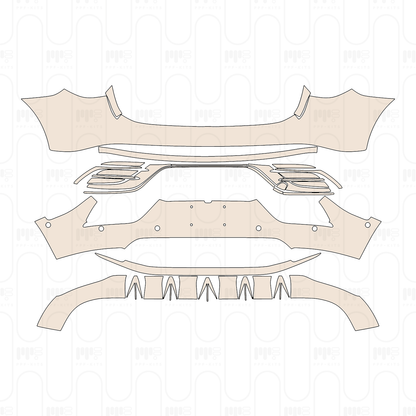 Voorgesneden PPF Smart #3 Brabus 2023