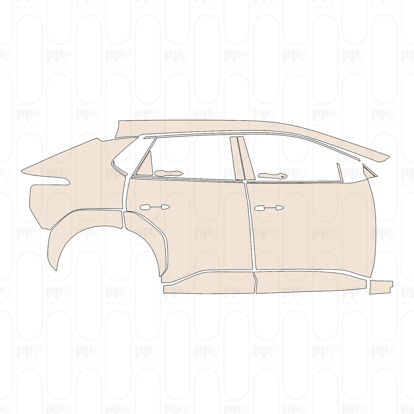 Voorgesneden PPF Toyota bZ4X 2022