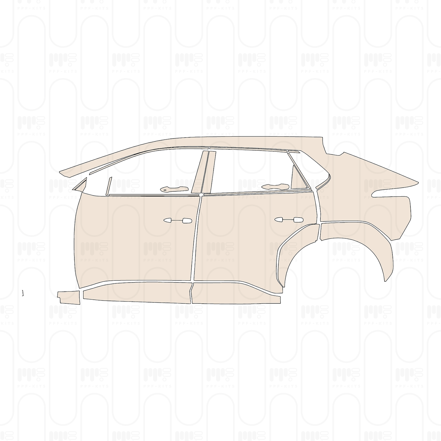 Voorgesneden PPF Toyota bZ4X 2022