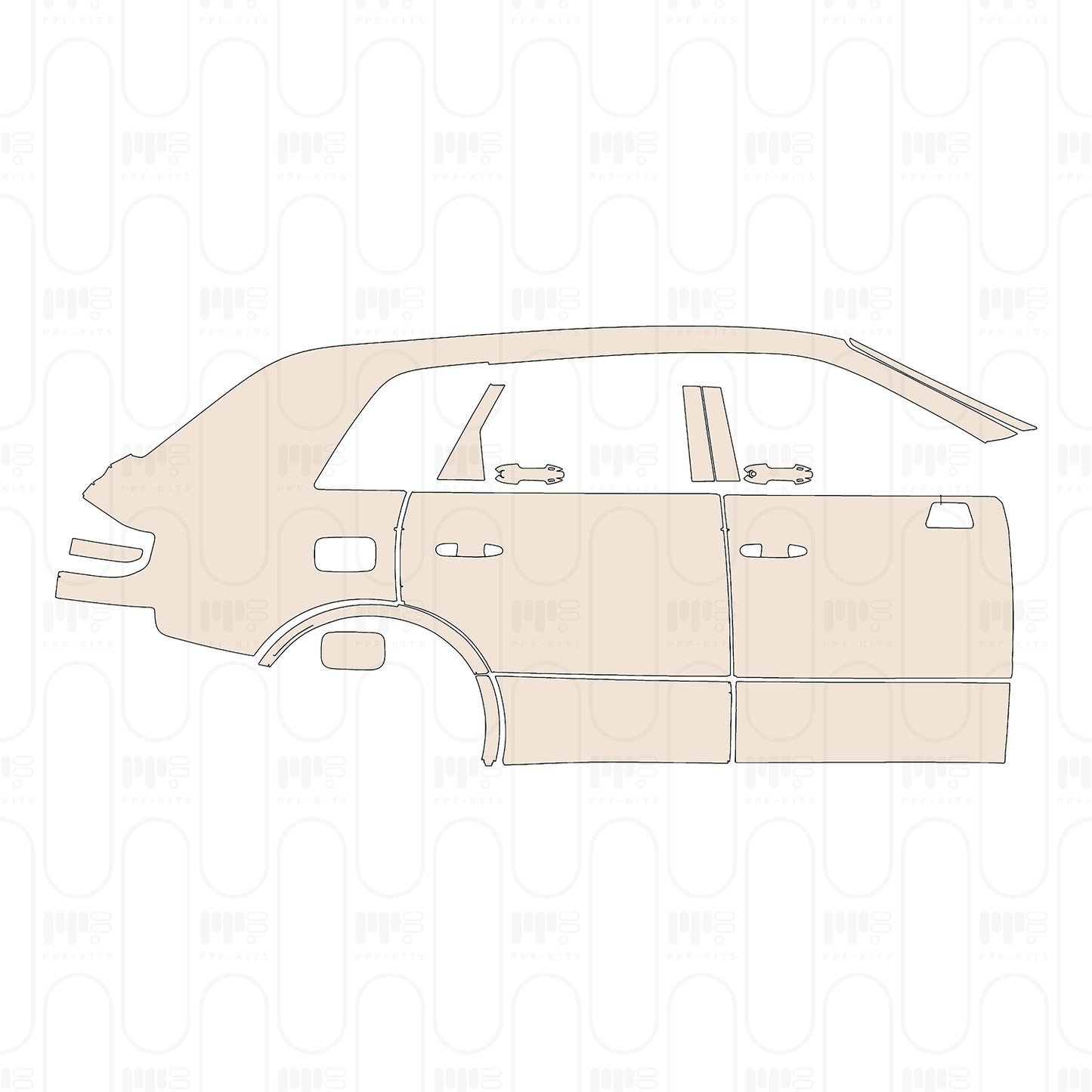Voorgesneden PPF Toyota Century SUV 2024