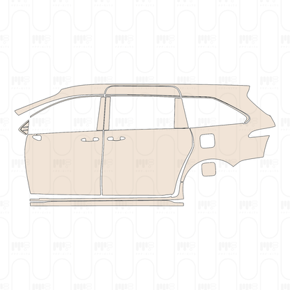 Voorgesneden PPF Toyota Sienna LE 2022