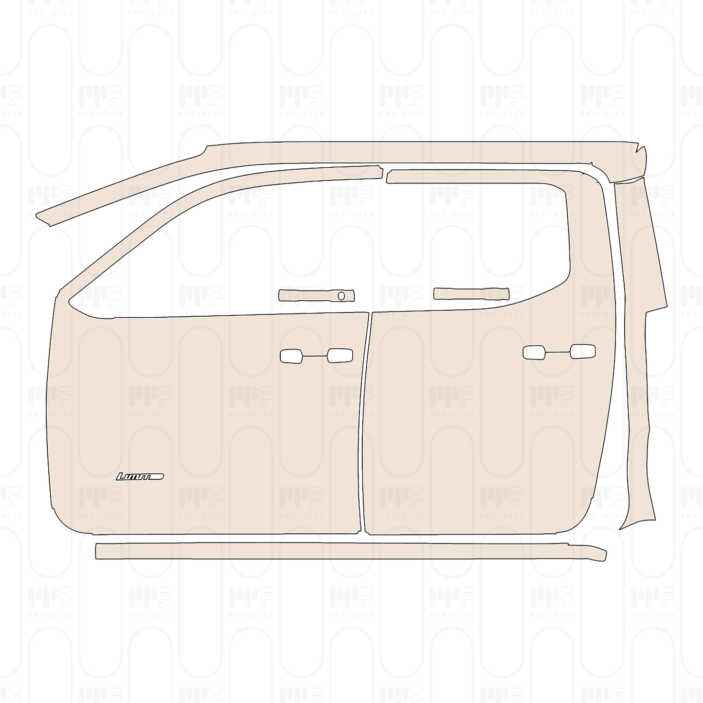Voorgesneden PPF Toyota Tacoma Double Cab Limited 2024