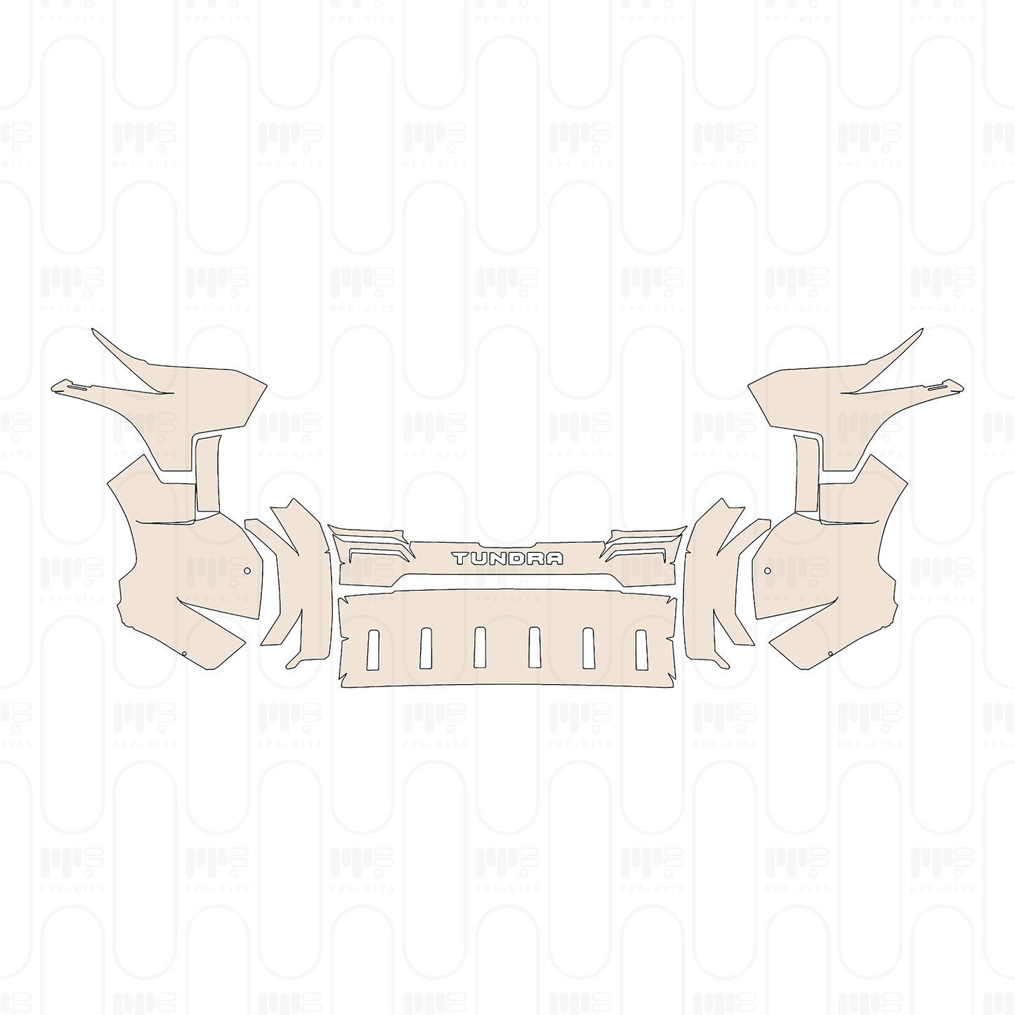 Voorgesneden PPF Toyota Tundra CrewMax SR5 2022