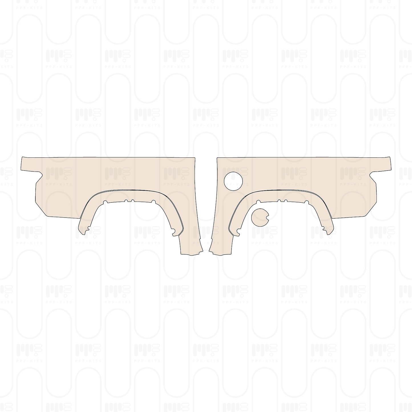 Voorgesneden PPF Toyota Tundra CrewMax SR5 2022